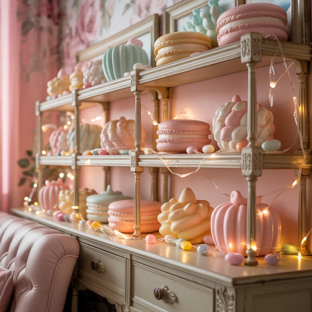 部屋が可愛いスイーツでいっぱい